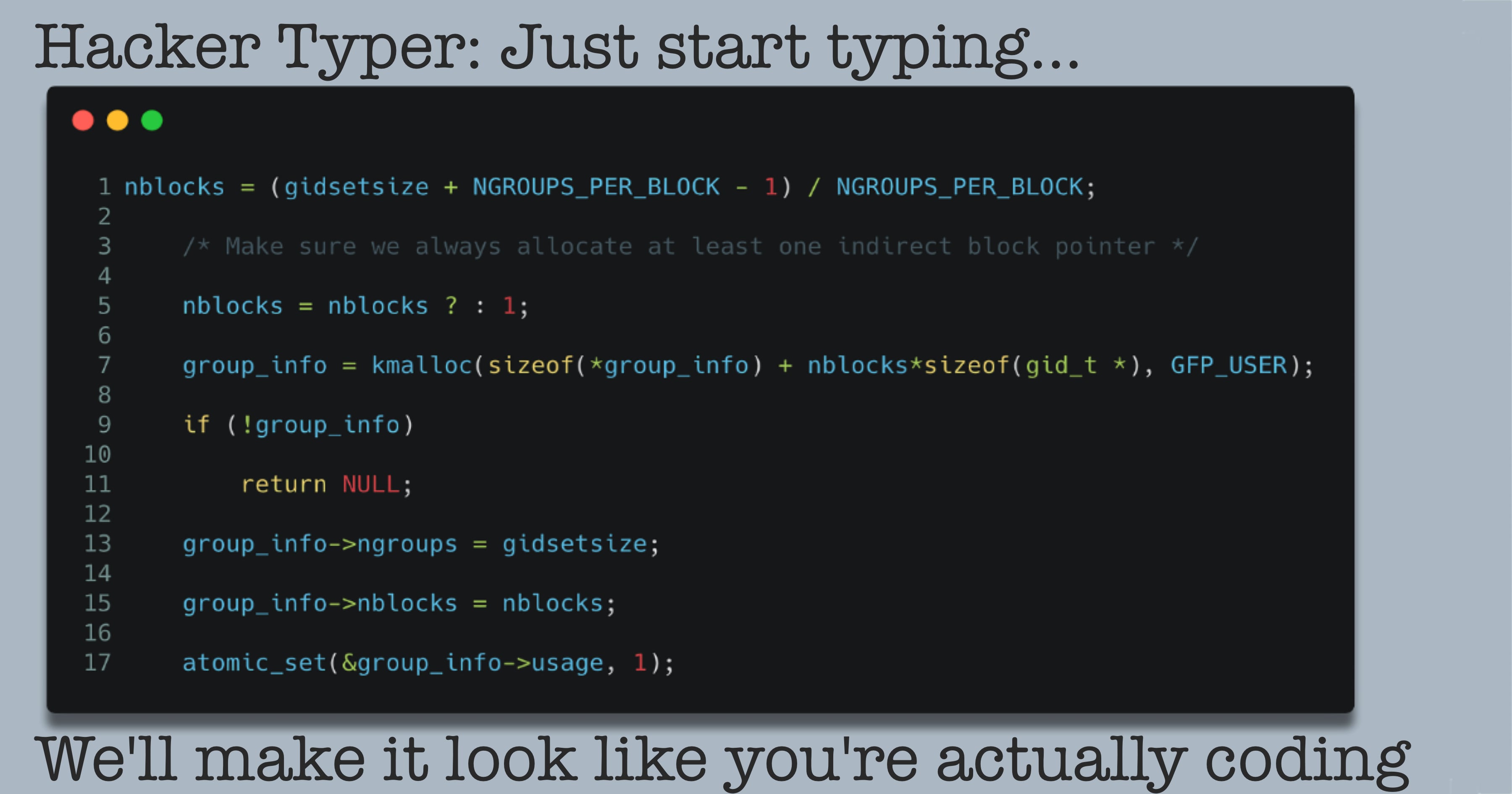 Hacker Typer : Fake Coding & Hacker Simulator To Prank & Troll Your Friends